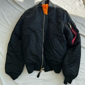 Alpha Industries MA-1 Bomber Jacket (Black)